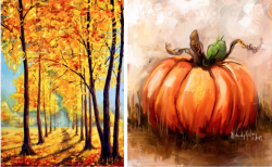 The image for Fall Trees or Rustic Pumpkin