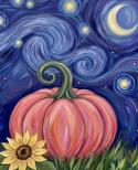 The image for NEW! Starry Night Pumpkin and Sunflower!