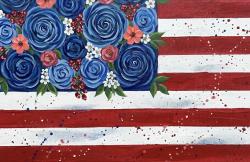 The image for NEW! $25 Tuesday! Floral Flag!