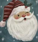 The image for $25 Tuesday! Retro Santa on Teal!