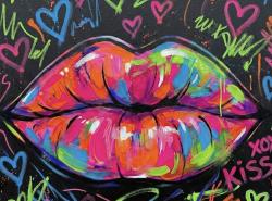 The image for NEW! Neon Black Light Lips!