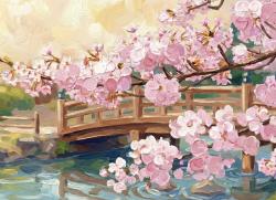 The image for NEW! Cherry Blossoms Over Bridge!