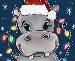 The image for Christmas Hippo!