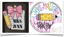 The image for NEW! Design Your Own School Door Hanger!