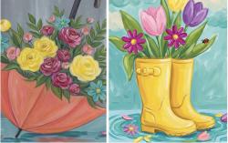 The image for NEW! April Showers! Umbrella or Boots!