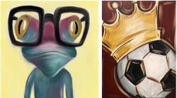 The image for Choose Your Own Colors! Gecko or Soccer King or Queen (Design Your Own Crown!)
