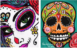 The image for Dia de los Muertos Skulls