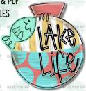The image for NEW! Choose Your Own Colors Lake Life Door Hanger