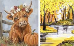 The image for NEW! Fall Highland Cow or Fall Forest