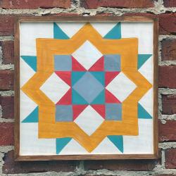 The image for NEW! Design Your Own Barn Quilt Style Pattern! 18in x18in + Frame!! Choose Your Own Colors!