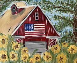 The image for Flag Barn & Sunflowers