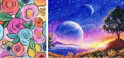 The image for McRea Journey - Choose Florals or Celestial Landscape