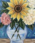 The image for NEW! Choose Your Own Colors Sunflower and Hydrangeas!