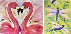 The image for Flamingos or Dragonflies!