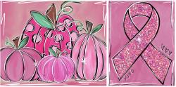 The image for Breast Cancer Awareness Pumpkins or Ribbon