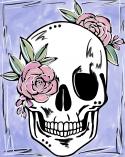 The image for $25 Tuesday! Pastel Skull! Embellish with Rhinestones!