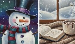 The image for Friends of the Public Library FUNDRAISER! Choose Cozy Book and Cocoa or Snowman!