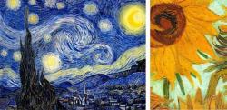 The image for Starry Night or Sunflowers