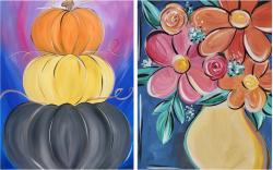 The image for Choose Your Own Colors! Stacked Pumpkins or Flowers Vase!