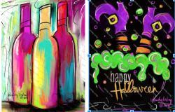 The image for Glow in the Dark Wine or Happy Halloween!