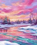 The image for NEW! Iridescent Snow Sunset