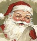 The image for NEW! Vintage Santa with List